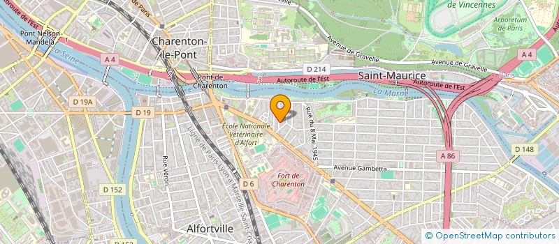 localisation de l'entreprise SCI BEAUSEJOUR JTPA  MAISONS-ALFORT