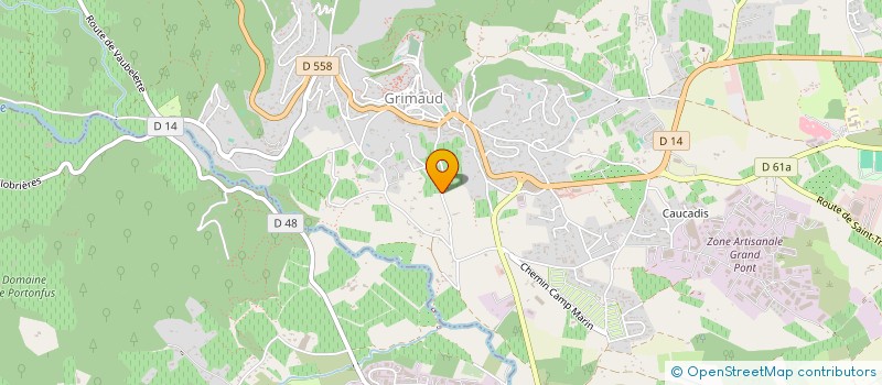 localisation de l'entreprise SCI BEAUSITE à GRIMAUD