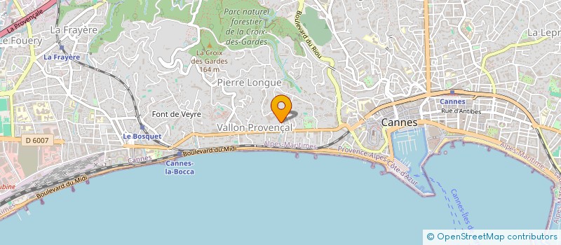 localisation de l'entreprise SCI BEAUSITE SPLENDOR à CANNES