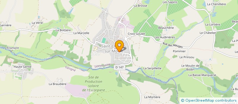 localisation de l'entreprise SCI BEAUSOLEIL à SEVREMOINE