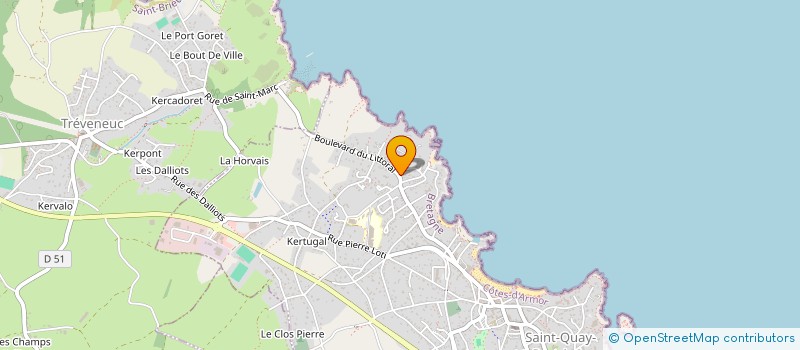 localisation de l'entreprise SCI BEAUSOLEIL  SAINT-QUAY-PORTRIEUX