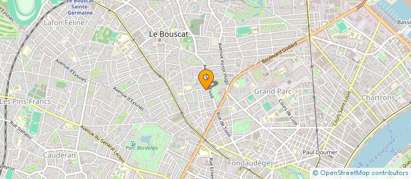 localisation de l'entreprise SCI BEAUSOLEIL  LE BOUSCAT