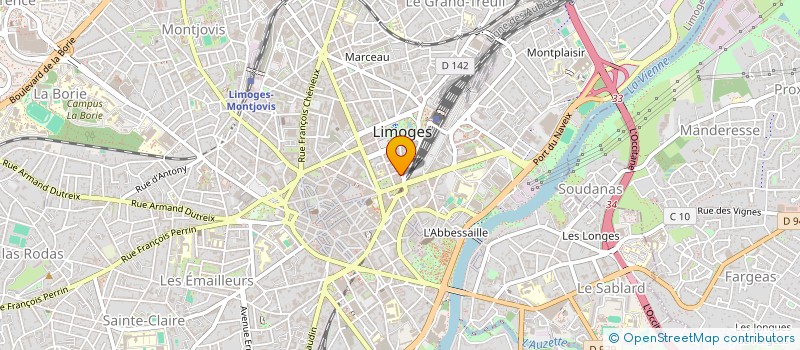 localisation de l'entreprise SCI BEAUSOLEIL  LIMOGES