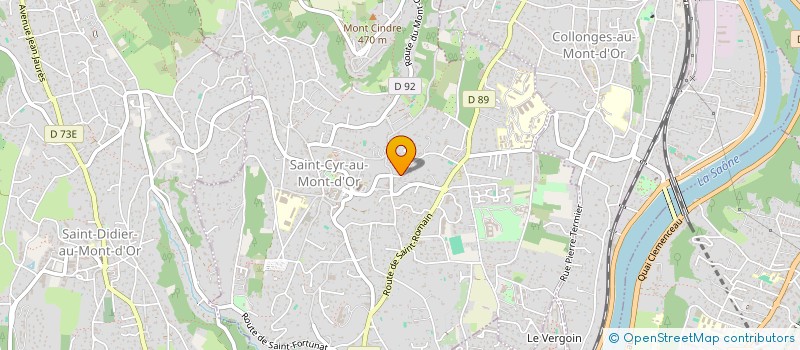 localisation de l'entreprise SCI BEAUSOLEIL  SAINT-CYR-AU-MONT-D'OR