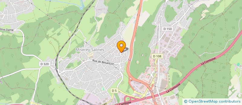 localisation de l'entreprise SCI BEAUSOLEIL-BLANC  MISEREY-SALINES