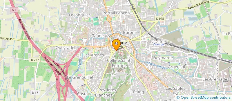 localisation de l'entreprise SCI BEAUSSERET SUD  ORANGE