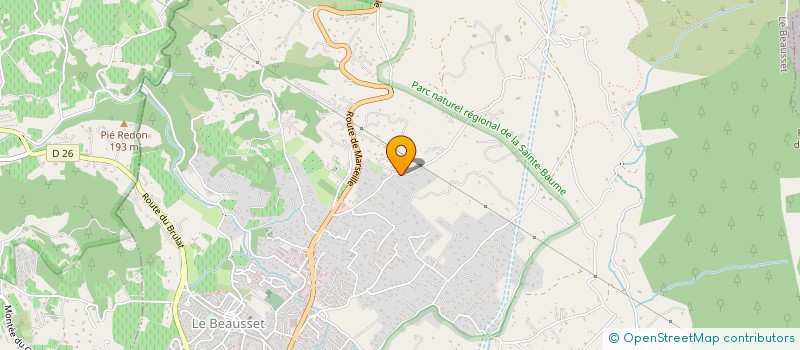 localisation de l'entreprise SCI BEAUSUD  LE BEAUSSET