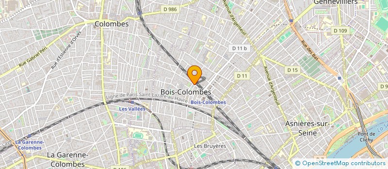 localisation de l'entreprise SCI BEAUTE 2000 à BOIS-COLOMBES