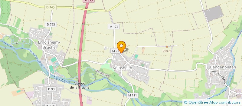 localisation de l'entreprise SCI BEAUTE  KOLBSHEIM