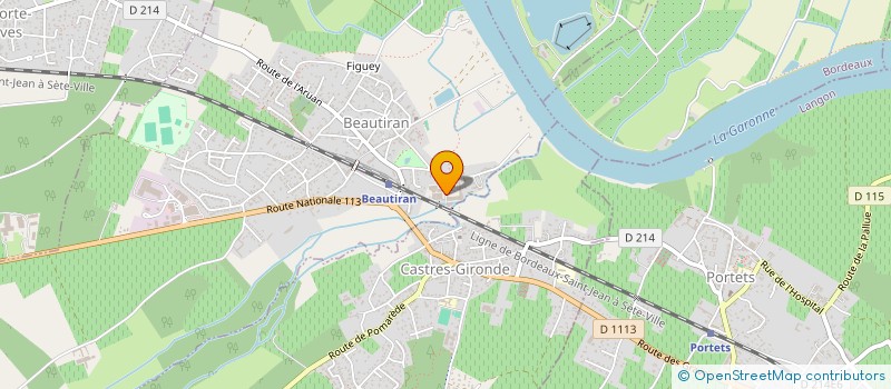 localisation de l'entreprise SCI BEAUTIRAN LE CHATEAU  BEAUTIRAN