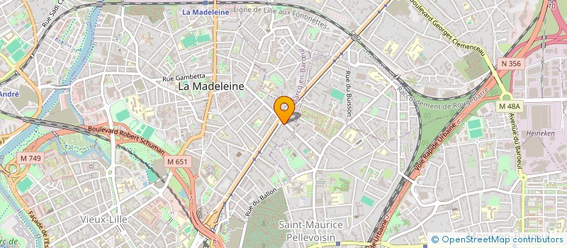 localisation de l'entreprise SCI BEAUVAIS BERNADET à LA MADELEINE