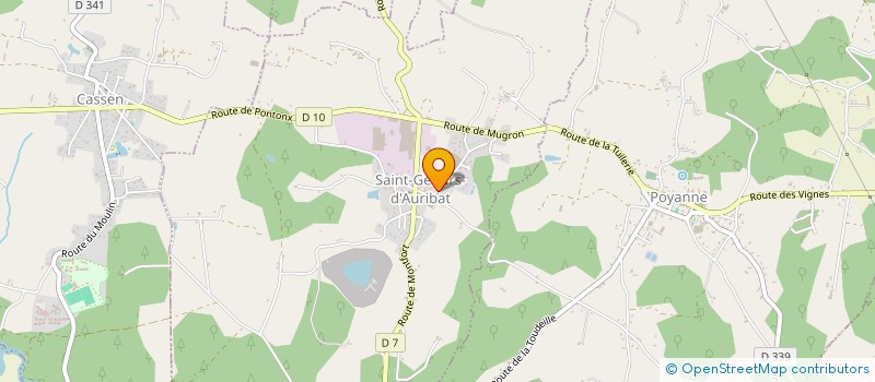 localisation de l'entreprise SCI BEAUVAIS LOUME  SAINT-GEOURS-D'AURIBAT