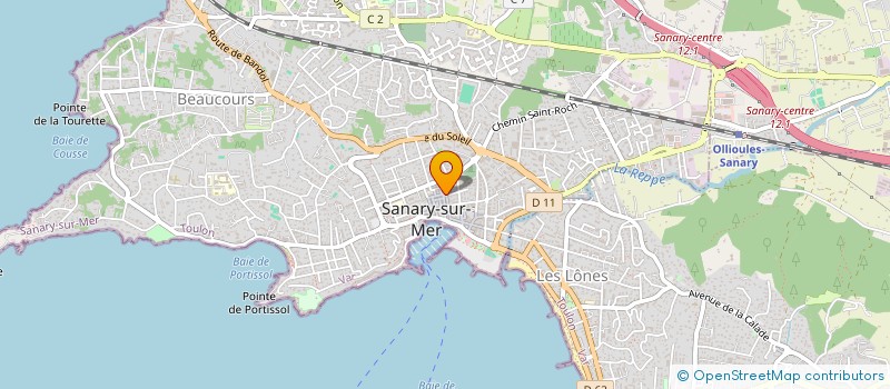 localisation de l'entreprise SCI BEAUVALLON  SANARY-SUR-MER