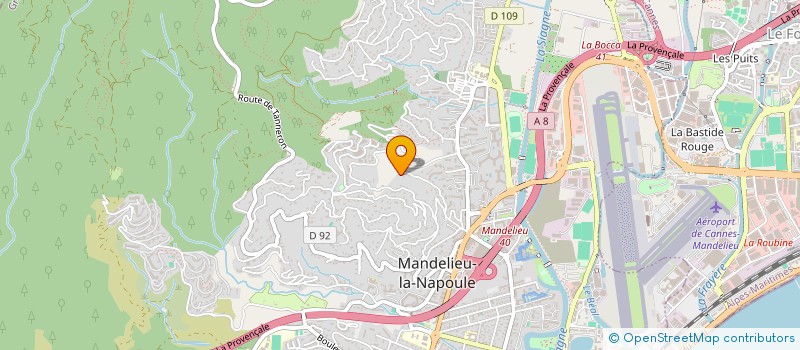 localisation de l'entreprise SCI BEAUVALLON à MANDELIEU-LA-NAPOULE