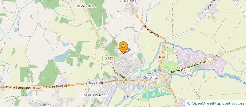 localisation de l'entreprise SCI BEAUVALLON  BLETTERANS