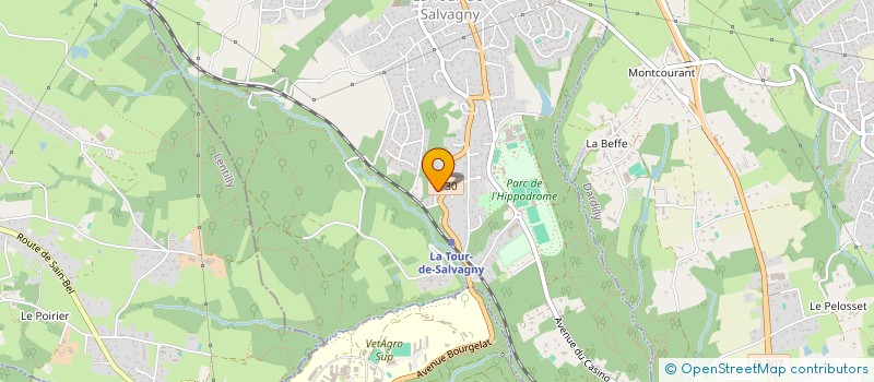 localisation de l'entreprise SCI BEAUVALLON  LA TOUR-DE-SALVAGNY