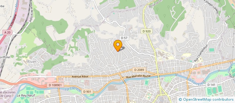 localisation de l'entreprise SCI BEAUVALLON  BRIVE-LA-GAILLARDE