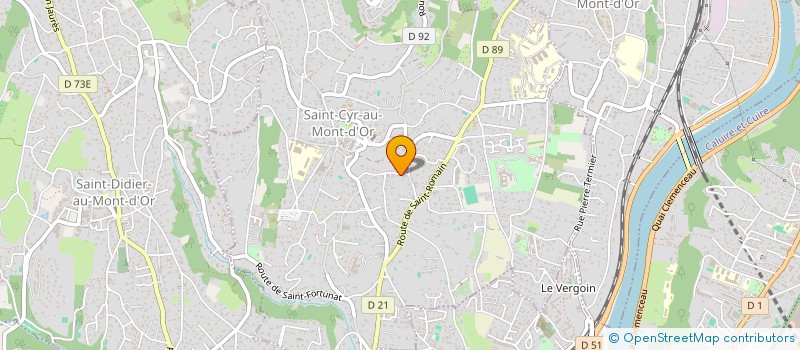 localisation de l'entreprise SCI BEAUVERGER  SAINT-CYR-AU-MONT-D'OR