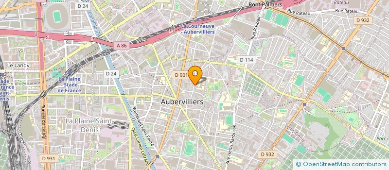 localisation de l'entreprise SCI BEAUVIL  AUBERVILLIERS