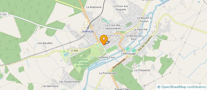 localisation de l'entreprise SCI BEAUVILLIERS  CHATEAUVIEUX