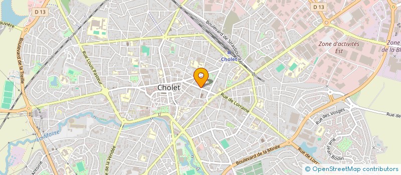 localisation de l'entreprise SCI BEAUVIMMO à CHOLET