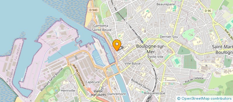 localisation de l'entreprise SCI BEAUVOIS PERE ET FILS  BOULOGNE-SUR-MER