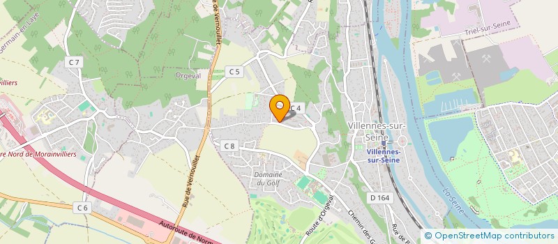 localisation de l'entreprise SCI BEAVAL  VILLENNES-SUR-SEINE