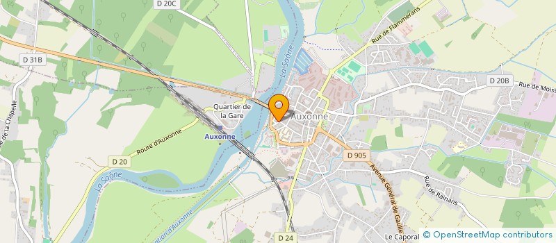 localisation de l'entreprise SCI BEAVIE  AUXONNE