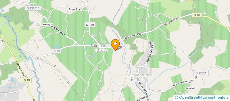 localisation de l'entreprise SCI BEBA  SAINT-CIERS-D'ABZAC