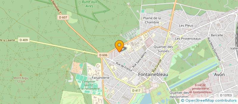 localisation de l'entreprise SCI BEBU 18  FONTAINEBLEAU