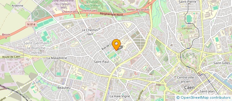 localisation de l'entreprise SCI BEBU à CAEN