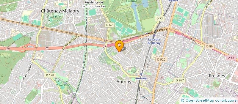localisation de l'entreprise SCI BEBUR à ANTONY