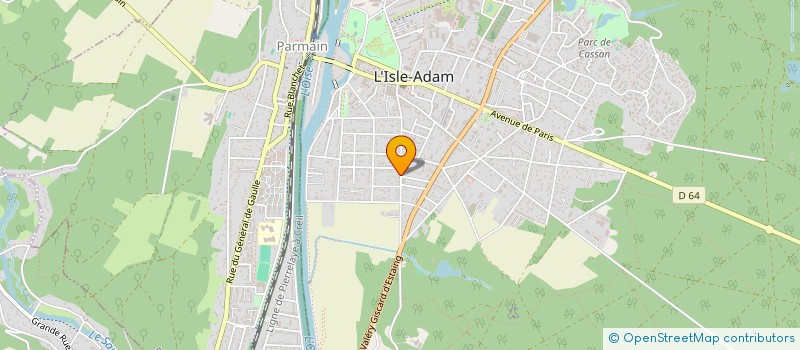 localisation de l'entreprise SCI BEBUS à L'ISLE-ADAM