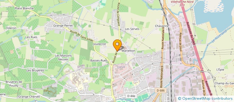 localisation de l'entreprise SCI BEC  ARNAS