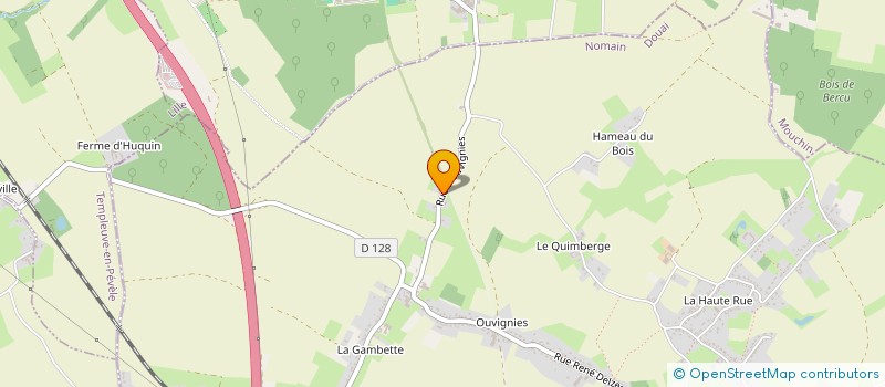 localisation de l'entreprise SCI BEC  NOMAIN