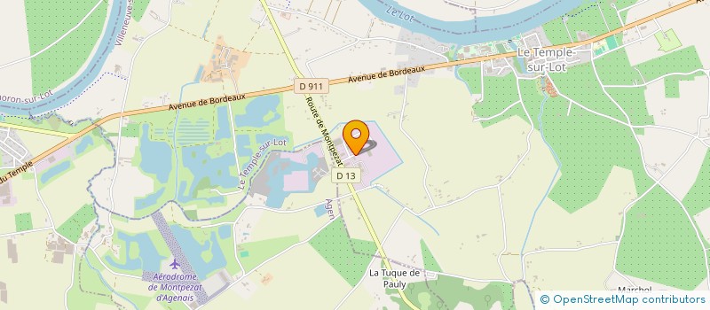 localisation de l'entreprise SCI BEC  LE TEMPLE-SUR-LOT