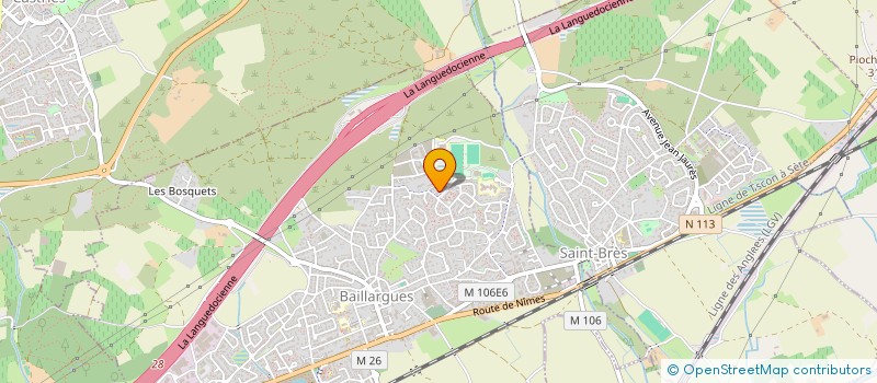 localisation de l'entreprise SCI BECA à BAILLARGUES