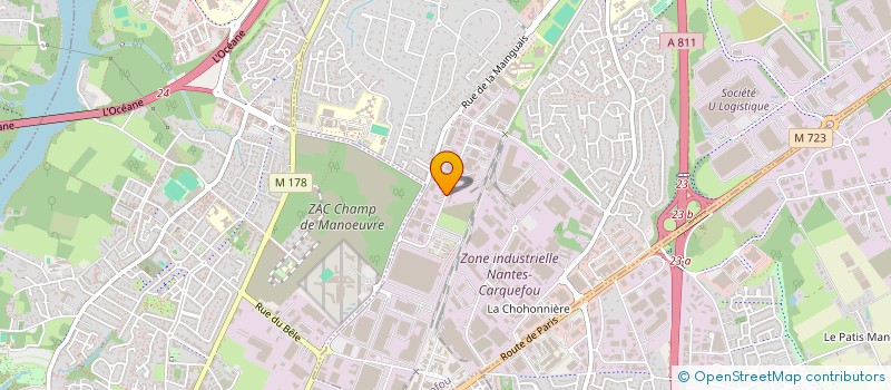 localisation de l'entreprise SCI BECA  CARQUEFOU