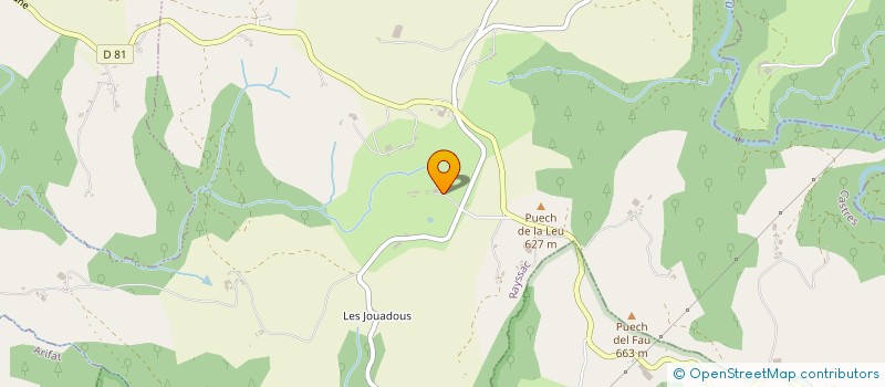 localisation de l'entreprise SCI BECA  RAYSSAC