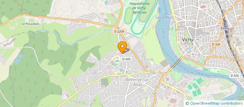 localisation de l'entreprise SCI BECAFOIN  BELLERIVE-SUR-ALLIER