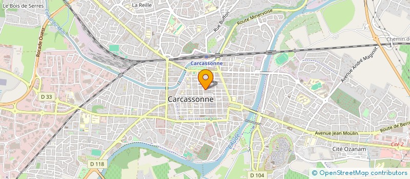 localisation de l'entreprise SCI BECAMA à CARCASSONNE