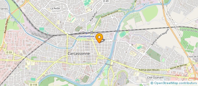 localisation de l'entreprise SCI BECAMATH à CARCASSONNE