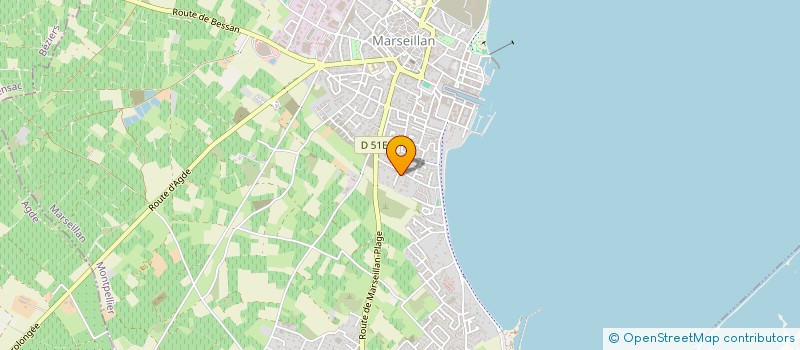 localisation de l'entreprise SCI BECARBEY à MARSEILLAN