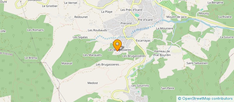 localisation de l'entreprise SCI BECASSE  LE PLAN-DE-LA-TOUR