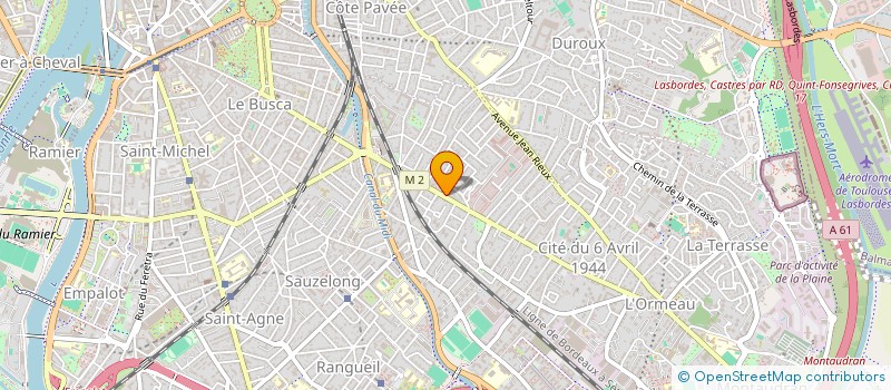 localisation de l'entreprise SCI BECAT à TOULOUSE