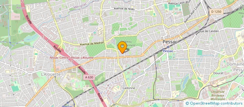 localisation de l'entreprise SCI BECC 33  PESSAC