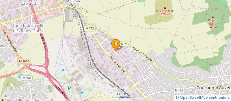 localisation de l'entreprise SCI BECERIM  COURNON-D'AUVERGNE