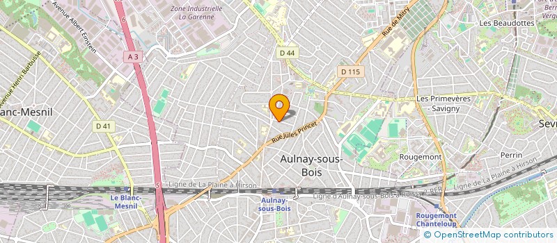 localisation de l'entreprise SCI BECHALET LE JIDAR à AULNAY-SOUS-BOIS