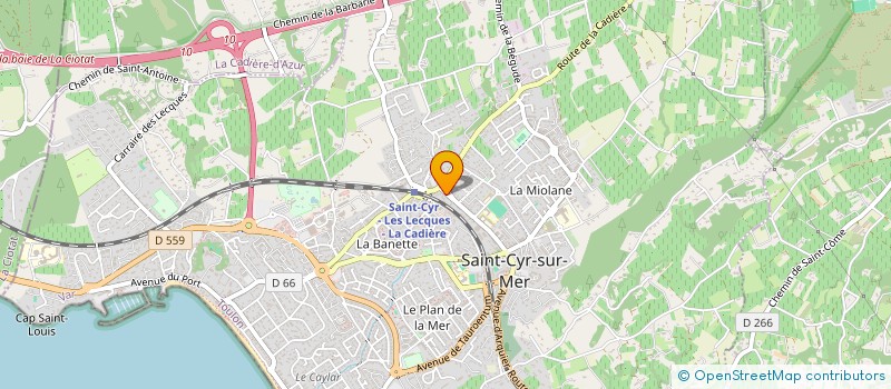 localisation de l'entreprise SCI BECHAMEL à SAINT-CYR-SUR-MER