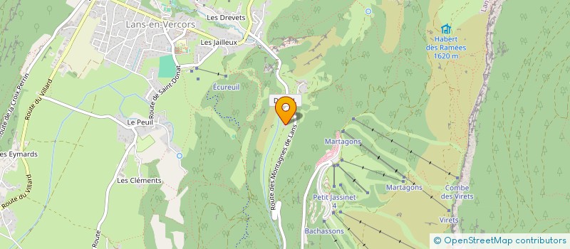 localisation de l'entreprise SCI BECHARD  LANS-EN-VERCORS